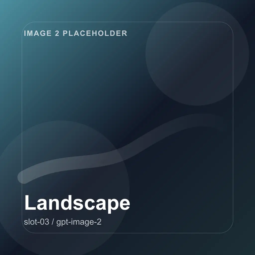 Landscape placeholder for Image 2 alpine lake example.